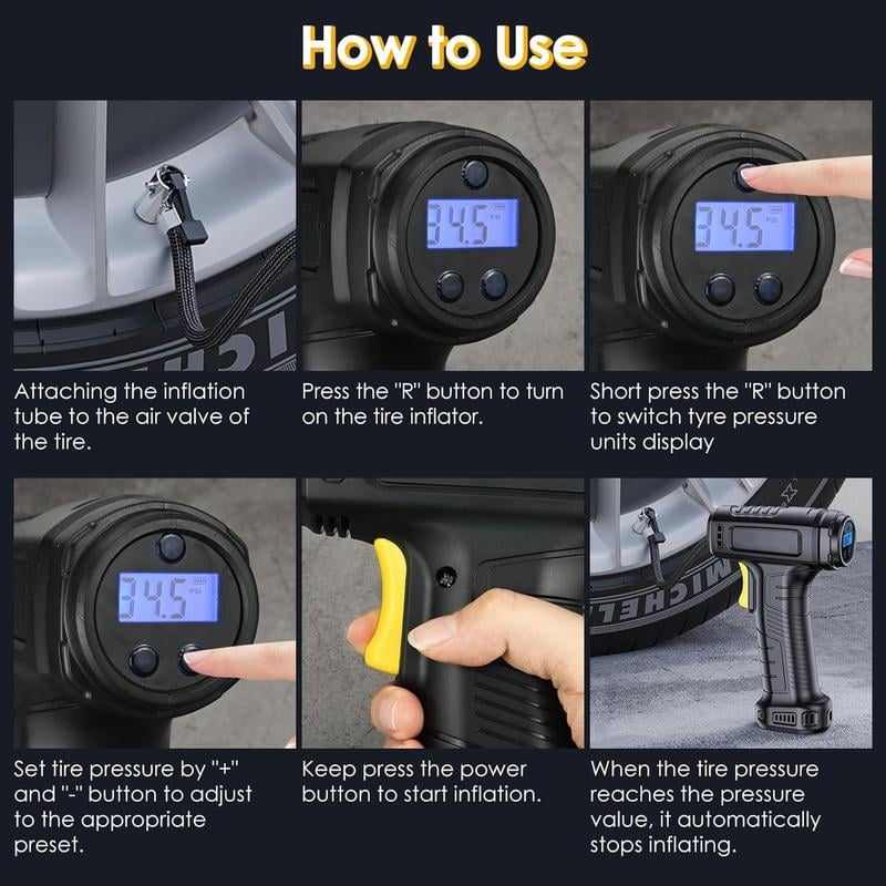 Portable Cordless Tyre Inflator