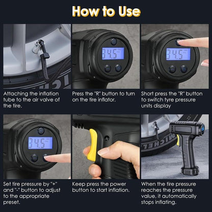 Portable Cordless Tyre Inflator