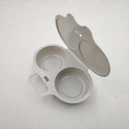 🥚 Perfect Poached Eggs in 2 Mins – No Oil, No Explosion. Microwave Egg Cooker with Splash-Proof Lid.