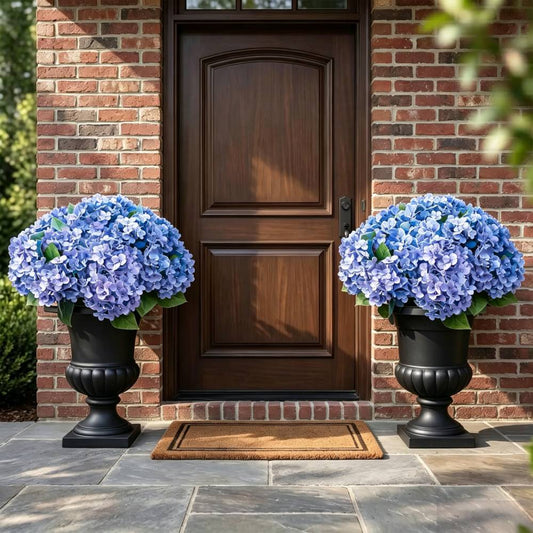 🔥Last Day 70% OFF🔥Artificial Outdoor Hydrangea Flowers With Basket